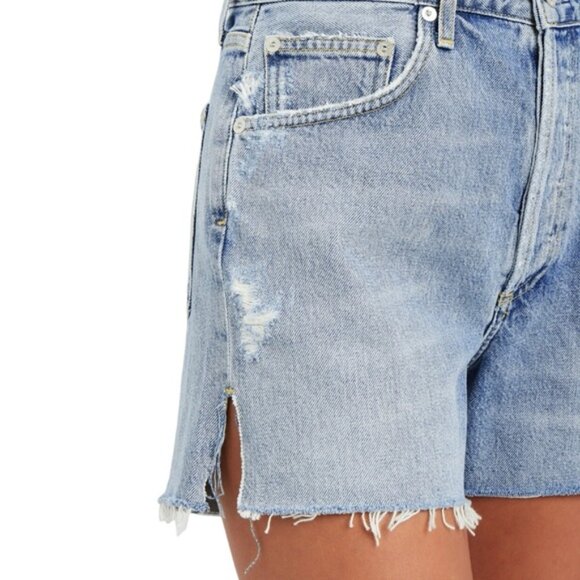 Agolde Dee Denim Mini Shorts - Picture 3 of 8